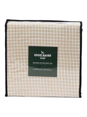EDDIE BAUER Checkered Sheet Set